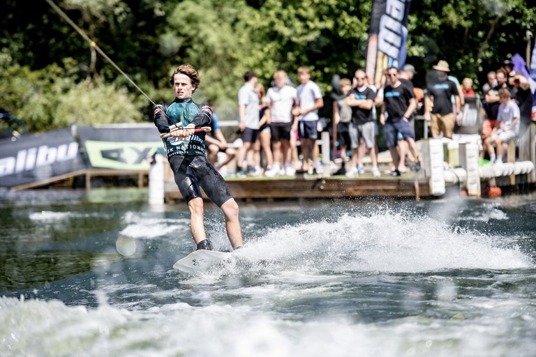 Olli Loder at the 2022 Malibu Boats UK Wakeboard And Wakesurf Nationals